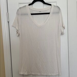 White V-Neck T-Shirt